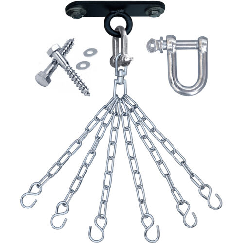 RDX Punching Bag Ceiling Hook Chains,Swivel,Steel Wall Bracket Boxing Mount 6S 