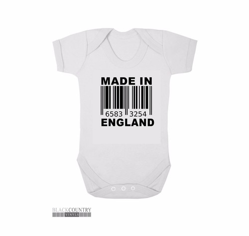 Gratuit Autocollant Voiture BG007 Made in England Funny Baby Grow Body Costume GILET