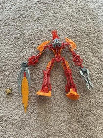 LEGO Bionicle Glatorian Ackar 8985 55 Parts No Manual No Canister