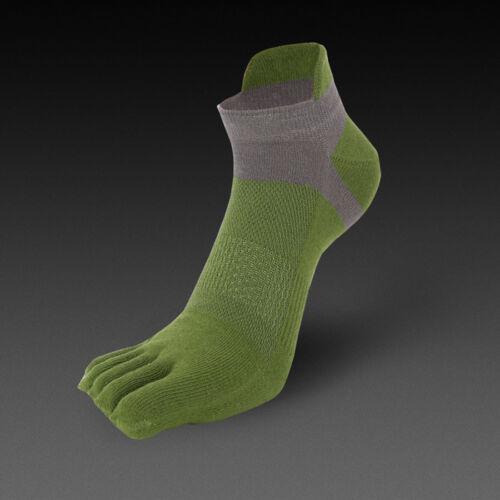 Men's Five Toe Cotton Socks Pure Sports Trainer Running Finger Socks Breathable 