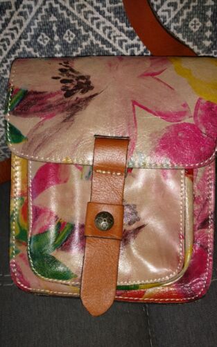 Details about  / PATRICIA NASH *Spring Collection!!* Floral Italian Leather LARI Crossbody $149