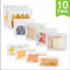 10 Pack Reusable Storage Bags 1 Gal. x 2, Sandwich size x 4 & Snack Size x 4 