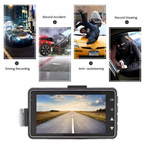 Motorcycle 3/"LCD DVR Video Front//Rear Waterproof Dual Camera Recorder Camcorder