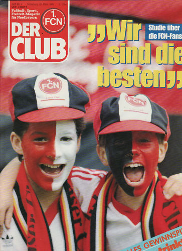 DER Club März 1989 BL 88//89 1 FC Nürnberg