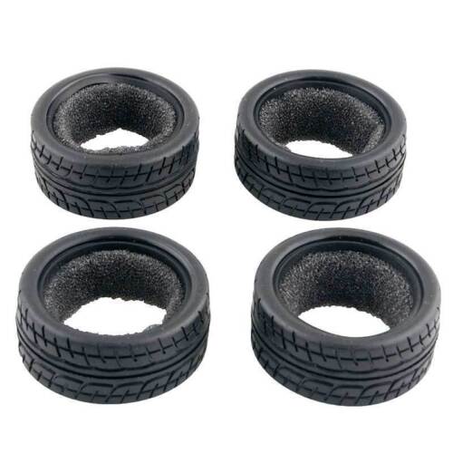1/10 On-road Rc Car Rubber Tire Set 4pieces For Tamiya TT01 TT02 TT01E TL01 