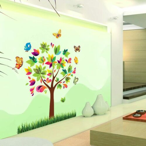 Wall Sticker Home Decor Tree Birds Vinyl Decal Kids Room Baby Nursery Decoration