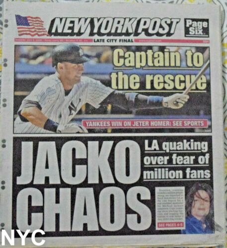 Details about  / Michael Jackson New York Post July 6 2009