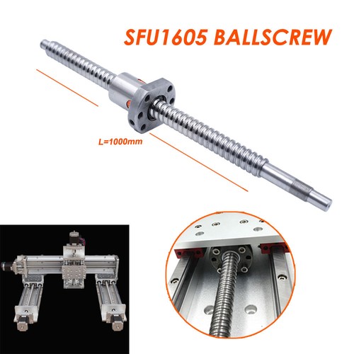 Rolled Ballscrew SFU1605 Ballnut 250//350//450//500//600//750//800//1000 Stroke XY Axis