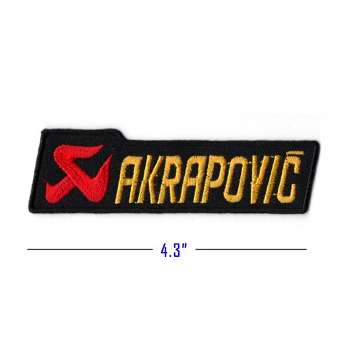 Akrapovic Racing Motor Logo Car Motocycle Embroidered Iron on Patch Badge