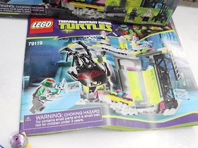 LEGO SET NINJA TURTLES 79119 MUTATION CHAMBER UNLEASHED SEALED partially. built