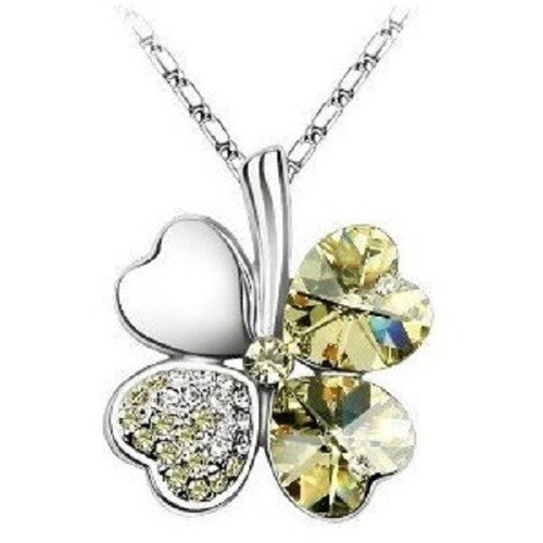 Collier pendentif trèfle à quatre feuilles bijoux amour pour femme joli cadeau