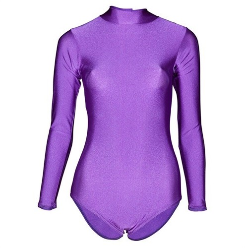 TKN2 Dance LEOTARD UK STOCK Girls Long Sleeve Turtle Neck Lycra Gymnastics