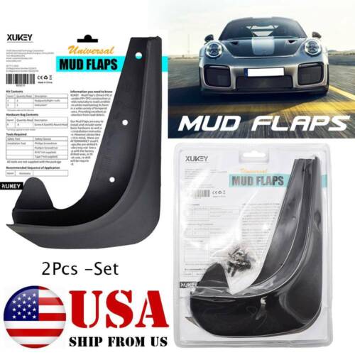 XUKEY 2Pcs Car Mud Flaps Splash Guards Mudflaps Mudguards Universal Set Trunk