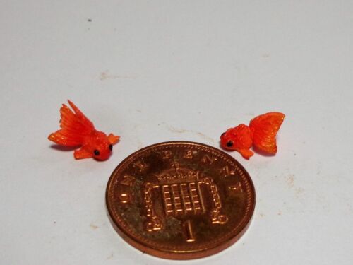 1:12 escala 2 chino Goldfish B para una casa de muñecas en miniatura de estanque de jardín,