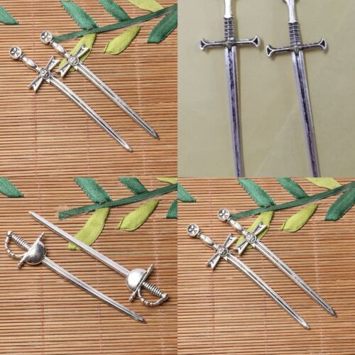 Tibetan silver color crafted beautiful long sword design 