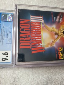 Nintendo NES Dragon Warrior 3 CGC Rare 9.6 New Sealed Graded Vintage Video Game