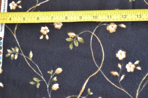 Green By 1/2 Yd Black Quilting Flannel B427 Maywood/Flowers of Forest/8754-J 