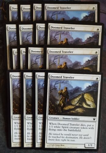 Mtg doomed traveller x 4 great condition