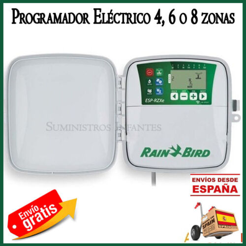 6 o 8 zonas Programador de riego automatico Rain Bird RZX exterior eléctrico 4 