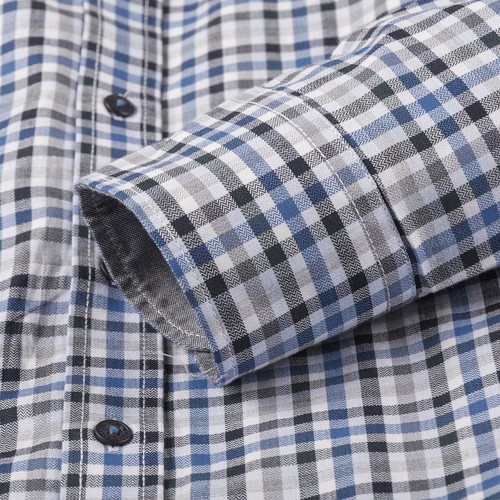 Casamoda Camicia manica lunga XXL GRIGIO-VERDE SCURO-BLU A QUADRI 3xl 4xl 5xl 6xl 7xl NUOVO XXL