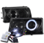 FOR 97-04 CHEVY CORVETTE C5 Z06 HALO PROJECTOR HEADLIGHT LAMP SMOKE W//10000K HID