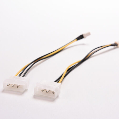 4x 4-Pin Molex//IDE to 3-Pin CPU//Case Fan Power Connector Cable Adapter 20cm//0 RS