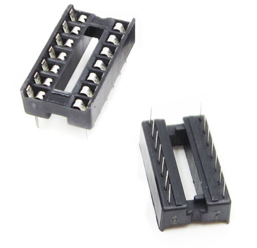 20PCS 14pin DIP IC Socket Adaptor Solder Type Steckdose Pitch Dual Wipe Contact