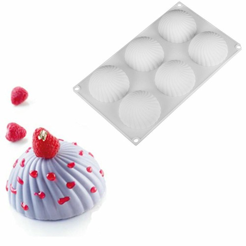 6 Holes Semicircle Mold Silicone Cake Mold Truffle Mousse Mold Cake Decor Molds