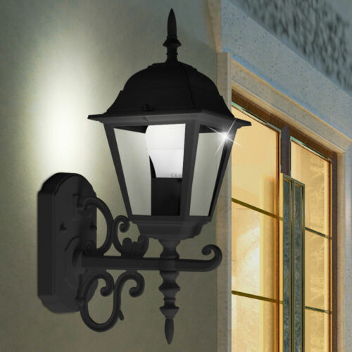 LED 10 W Wand Fassaden Lampe AuГџen Leuchte Glas Garten Landhaus Stil Strahler 