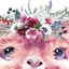 Llama Print// Nursery Wall print//Llama Nursery wall decor//Girls bedroom print//