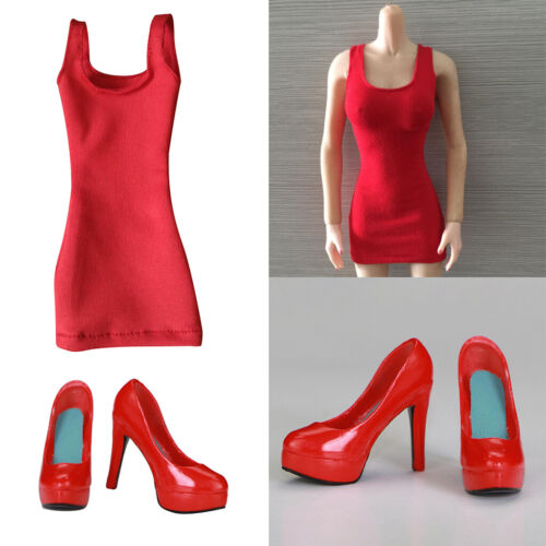 1/6 Female Bodycon Dress & High Heels for 12'' TTL Enterbay Hot Toys 