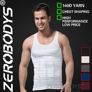 VARIOUS COLORS AVAILABLE Zerobodys SLIMMING BODY SHAPER VESTS LOOK TRIMMER