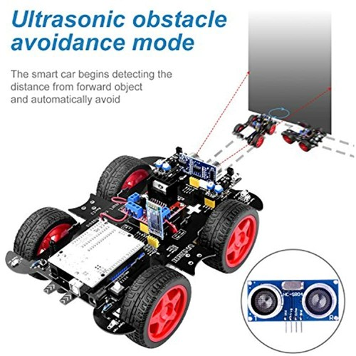 4WD Remote Control Car With Obstacle FREE SHIP Details about / Smart Robot Car Kit For Arduino