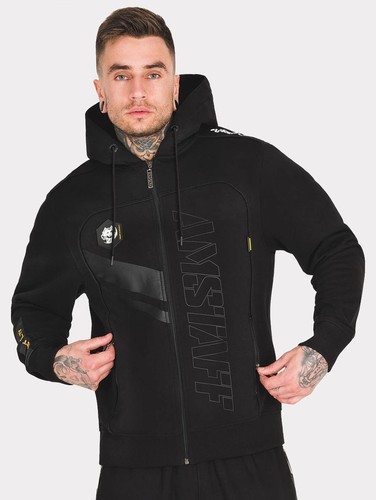 Amstaff ziphoodie /"Pedros/"Nero American Stafford LOGO Sweatjacke 1028blk