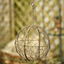 Iron Rustic Wire Ball Frame Succulent Pot Hanging Decoration