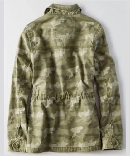 S AEO Women/'s Camo Jacket American Eagle Outfitters