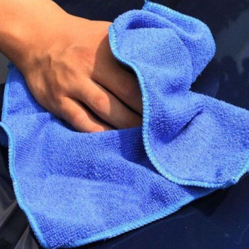 5x 11.8/'/' x 11.8/'/' Car Absorbent Microfiber Cleaning Detailing Blue Wash Towel