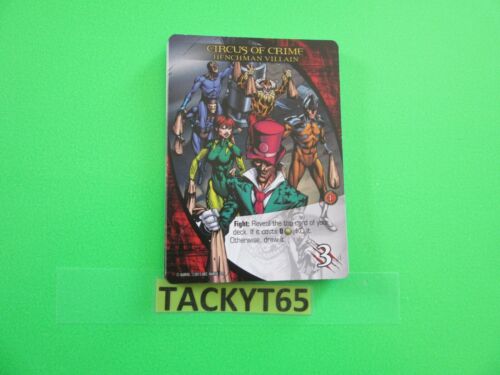 2015 UD MARVEL 3D LEGENDARY DECK PLAYING CARD SINGLE CIRCUS OF CRIME HENCHMAN NE 