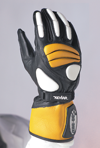 ZERO-60 MAKO Leather Motorcycle Gloves YELLOW MSRP $39.99
