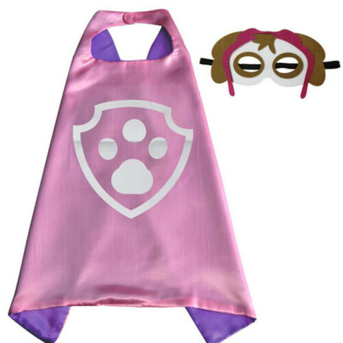Fun Paw Patrol Dog Figures Cape Mask Set Kids Boy Girl Cosplay Costume Party Toy