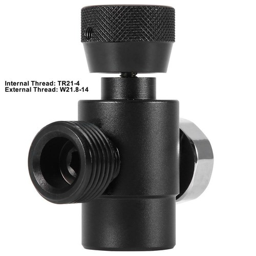 CO2 Filling Tank Cylinder Refill Adapter Connector Kit For SodaStream Black YZ
