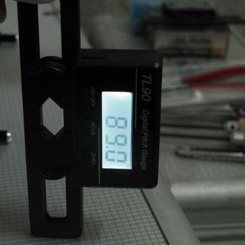 TL90 Digital Pitch Gauge LCD Backlight Display Blades Angle Measurement Tool r 