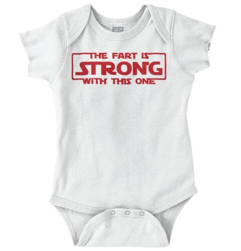 Fart Is Strong With This One Nerdy Space Newborn Romper Bodysuit For Babies