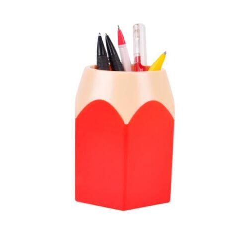 2.Makeup Brush Pencil Pen Holder Cute Stationery Desk Container Storage Box Vase 