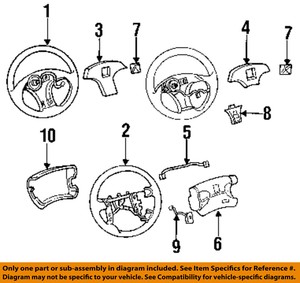 Saturn GM OEM 95-99 SL-Horn Switch 21044668