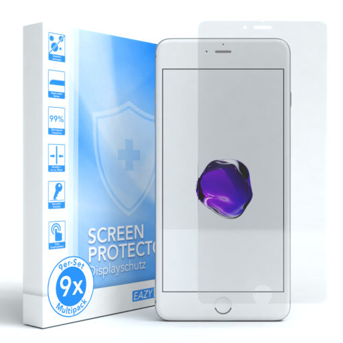 9x Apple iPhone 8/7 plus tanques lámina protector pantalla Lámina protectora claro 