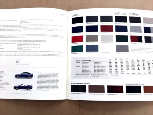 2003 Mercedes Benz CLK320 CLK430 Cabriolet 20-page Sales Brochure Catalog 