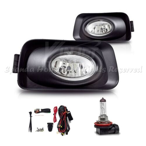 Details about  / FOR 03-06 ACURA TSX CLEAR LENS USA FOG LIGHTS ASSEMBLIES+3000K SLIM AC HID KIT