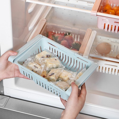 1 Kühlschrank Organizer Schubladenkorb Organizer Bin Kitchen Rack Einstellbar