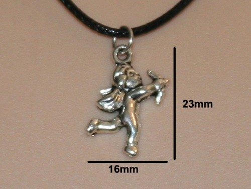 Silver necklace with tibetan charm